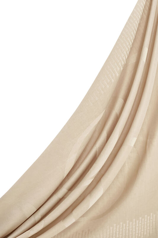 Logo 8 Cotton Silk Shawl Mink - 5
