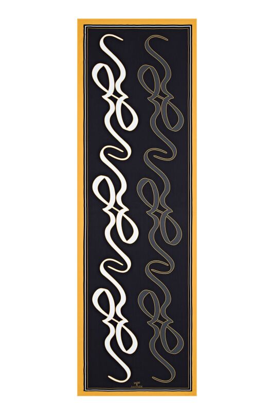 Loyalty Flosh Viscose Shawl Black - 1
