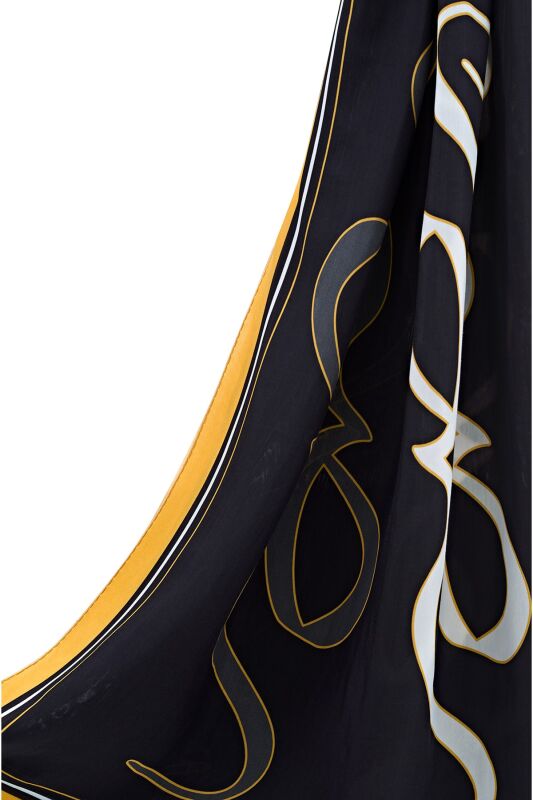 Loyalty Flosh Viscose Shawl Black - 5