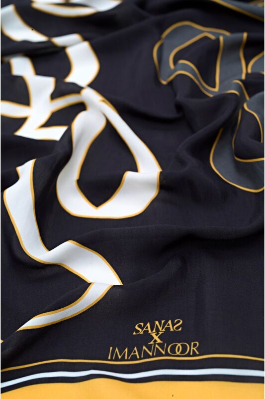 Loyalty Flosh Viscose Shawl Black - 3