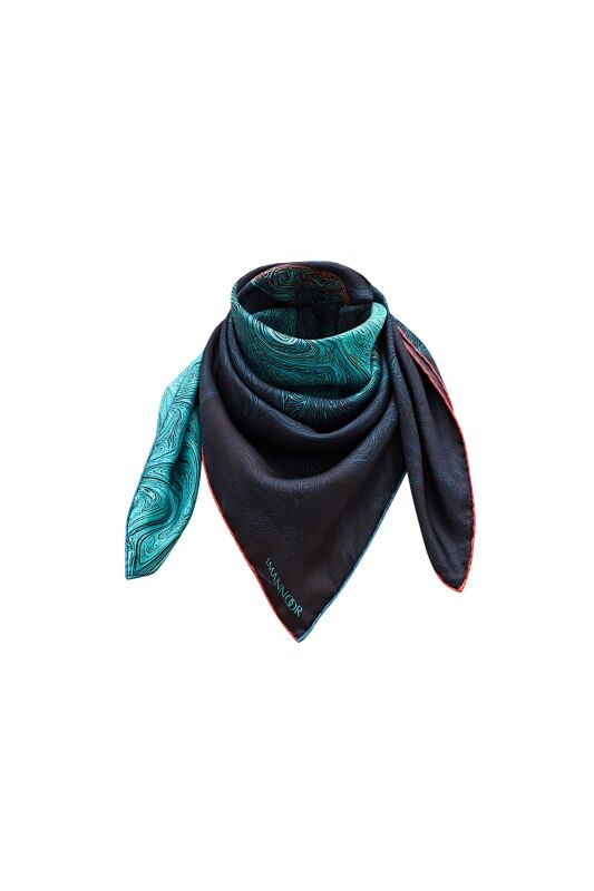 Maiden's Tower Twill Silk Foulard - 4