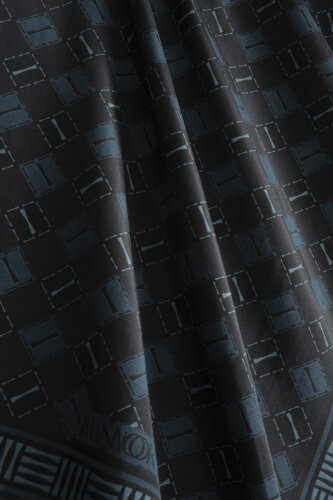 Marka İ Gece Mavisi Pamuk Floş Şal 70x210 - Imannoor (4)