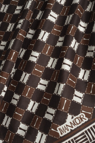 Marka İ Kahverengi Pamuk Floş Şal 70x210 - Imannoor (4)