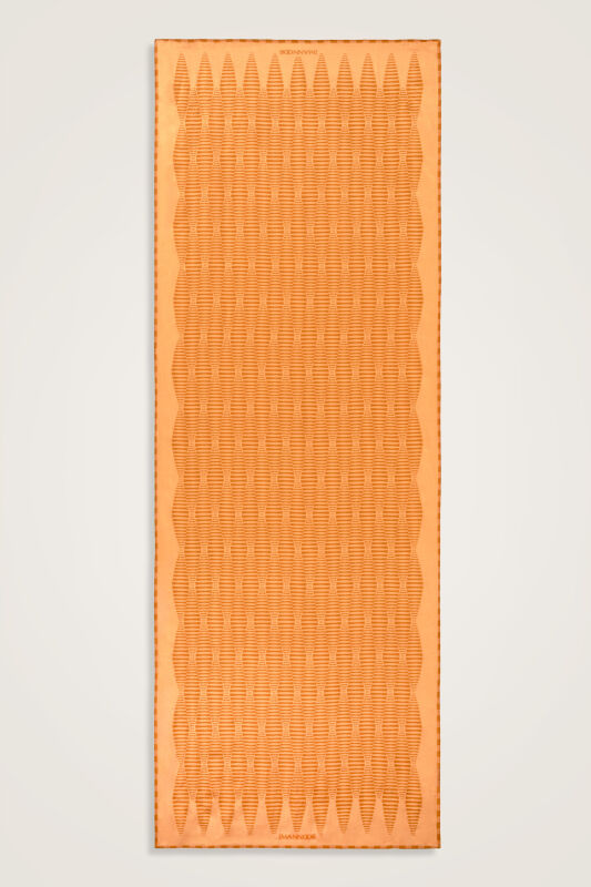 Mekik Safran Pamuk Floş Şal 70x210 - 2