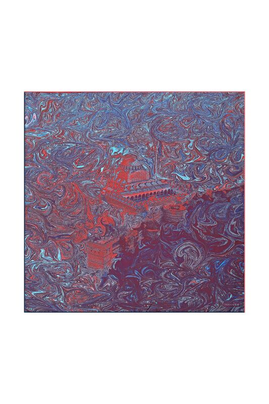 Mihrimah Sultan Twill Silk Foulard - 1