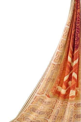 Minber Sarı Yün Şal - 5