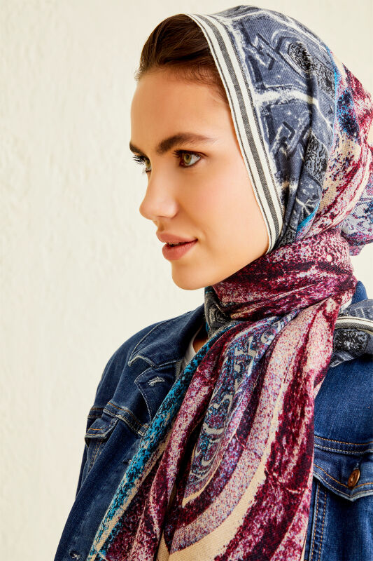 Minber Wool Shawl Grey - 4