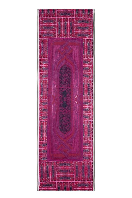 Minber Wool Shawl Plum - 1
