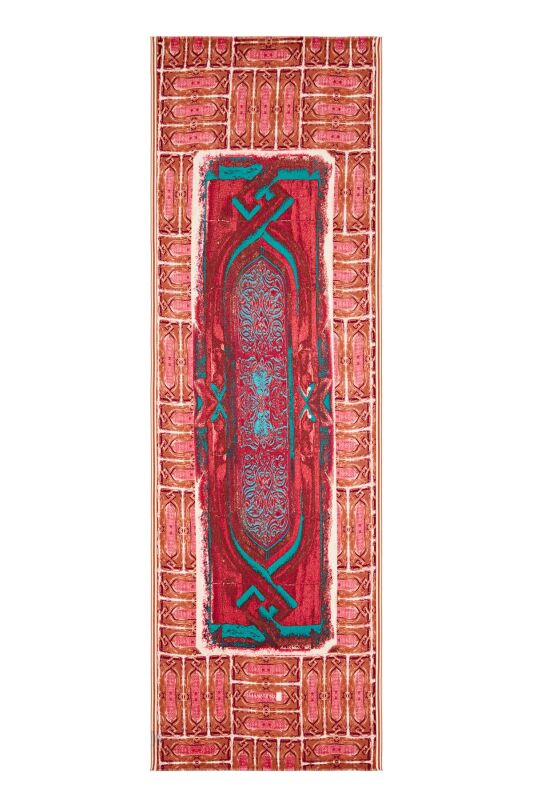 Minber Wool Shawl Red - 1
