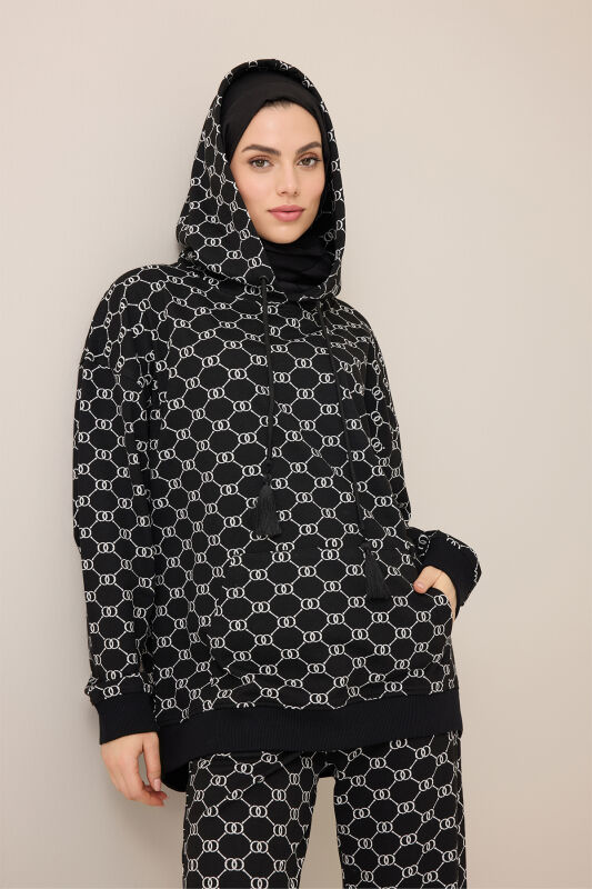 Monogram Black Knit Sweater - 3