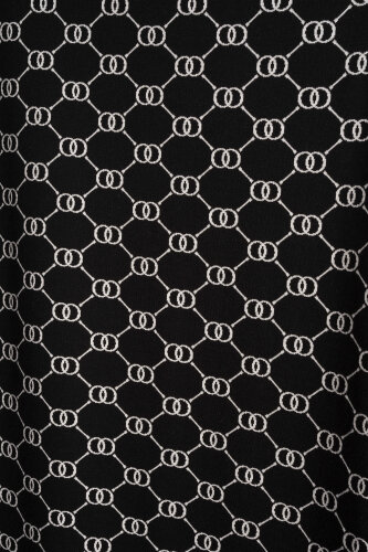 Monogram Jakar Siyah Örme Etek - Imannoor (2)