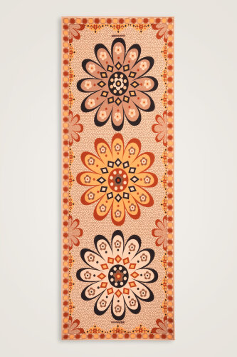 Mozaik Papatya Somon Pamuk Floş Şal 70x210 - Imannoor (1)