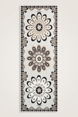 Mozaik Papatya Taş Pamuk Floş Şal 70x210 - Imannoor (1)