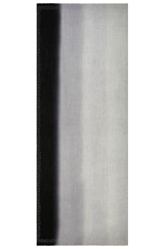 Muson Wool Silk Shawl Black - 1