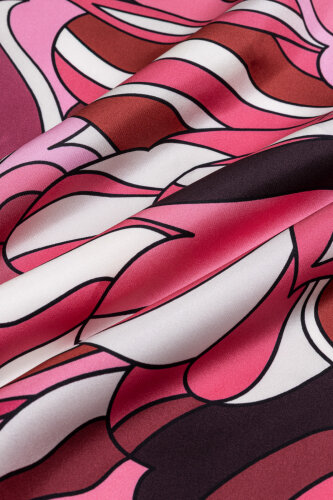 Neşe Bordo Tivil İpek Eşarp 90x90 - Imannoor (4)