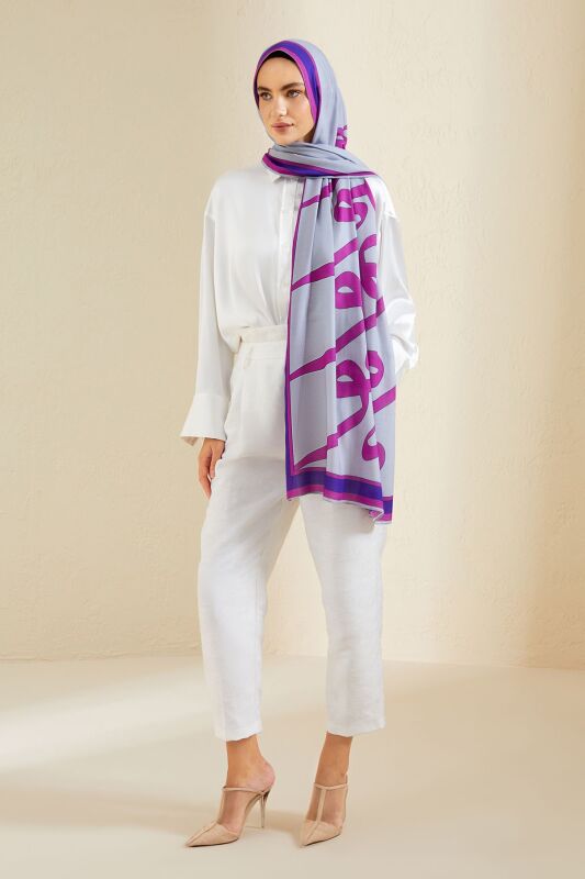Nev Flosh Viscose Shawl Grey - 8