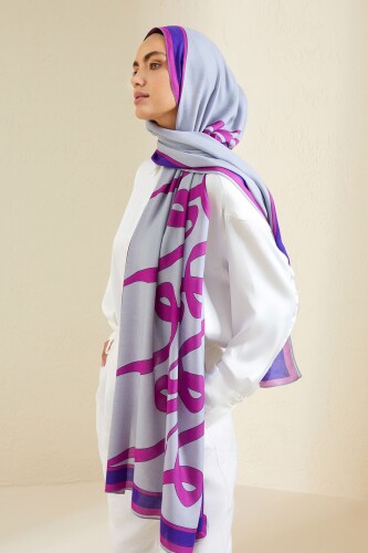 Nev Flosh Viscose Shawl Grey - 2