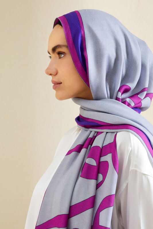 Nev Flosh Viscose Shawl Grey - 4