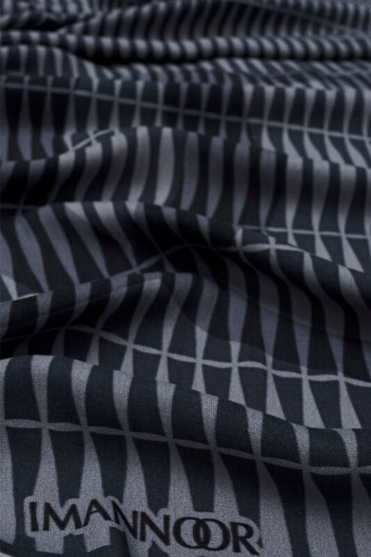 Noor Logo Shawl Grey - 2