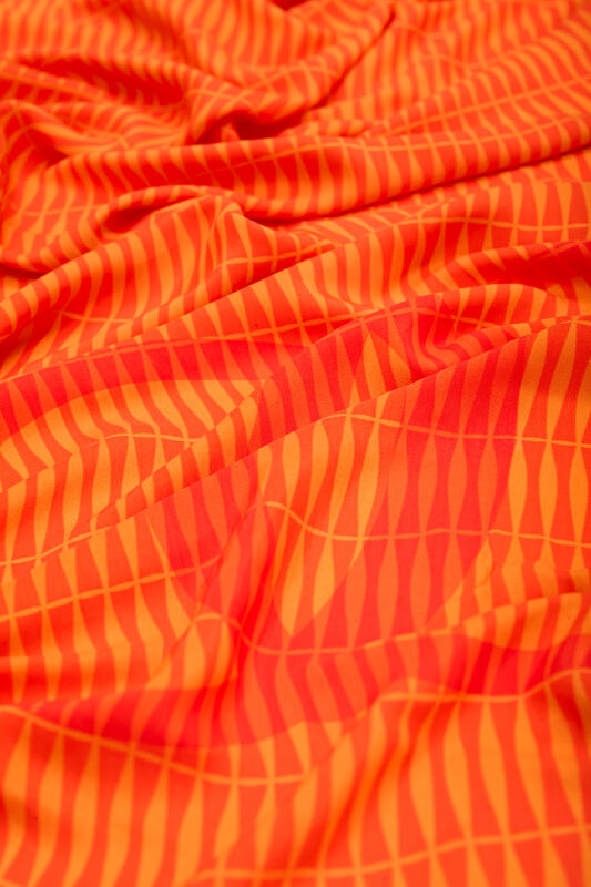 Noor Logo Shawl Orange - 2