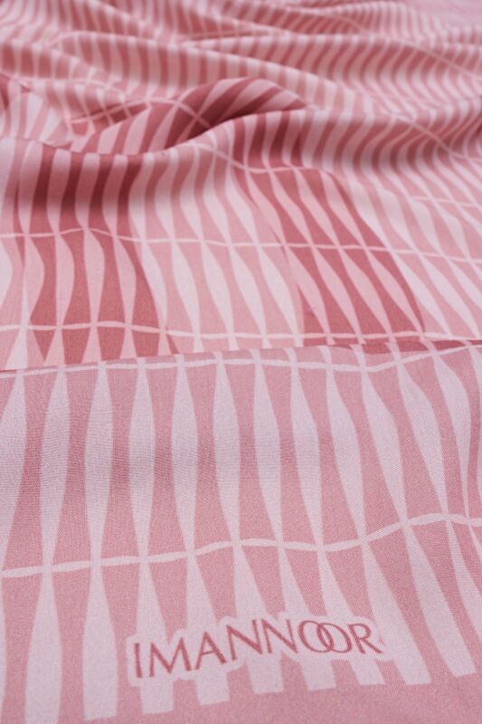 Noor Logo Shawl Pink - 3