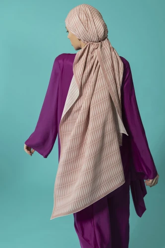 Noor Logo Shawl Pink - 4