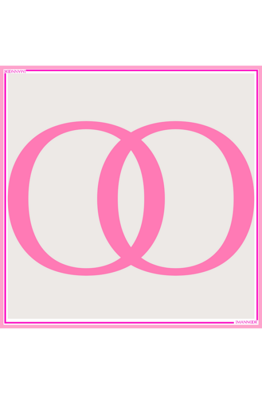 Noor Pembe Tivil İpek Eşarp - 1