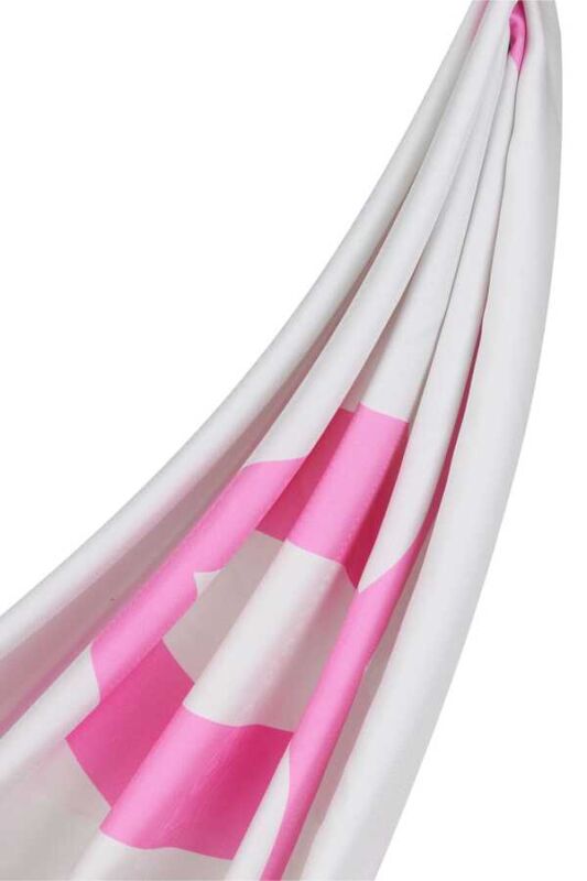 Noor Pembe Tivil İpek Eşarp - 6