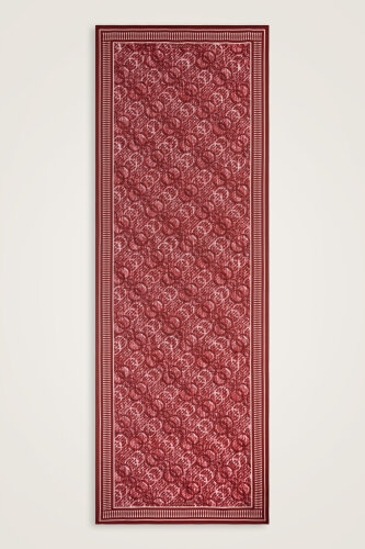 Noor Rain Burgundy Cotton Floss Scarf - Imannoor (1)