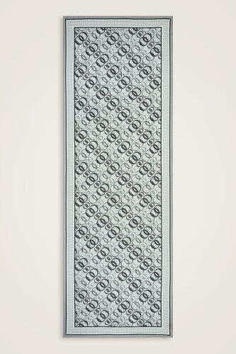 Noor Rain Grey Cotton Floss Scarf - Imannoor (1)