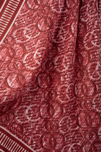 Noor Yağmuru Bordo Pamuk Floş Şal 70x210 - Imannoor (3)