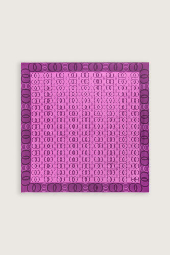 Noor Yolu 2 Fuşya Tivil İpek Eşarp 90x90 - Imannoor (2)