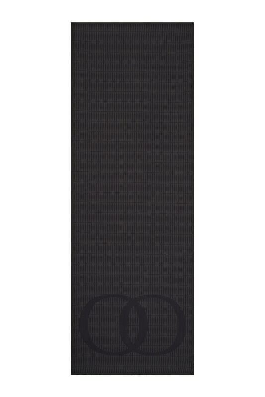 Noor Logo Shawl Anthracite - 1