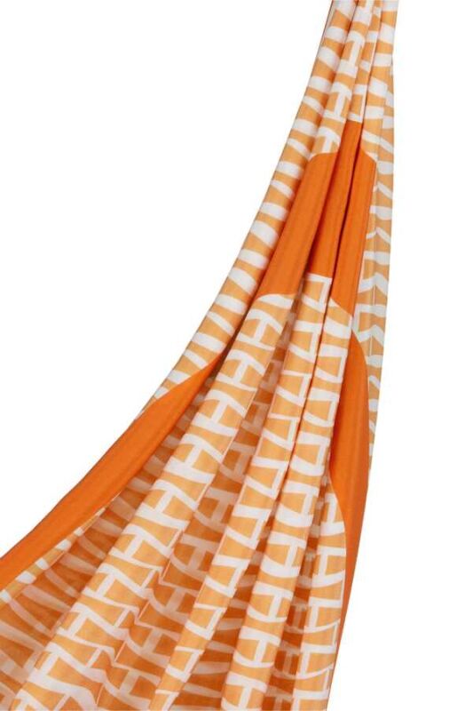 OO Logo Silk Shawl Orange - 6