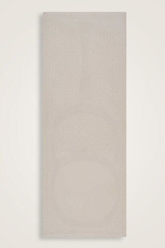 OO Monogram Bej İpek Şal 70x200 - 1