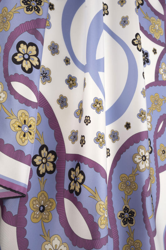 Örgü Gül Kurusu Tivil İpek Eşarp 90x90 - 4