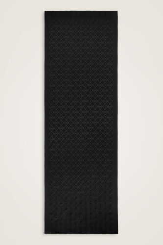 Oriental Cage Silk Shawl Black - 2