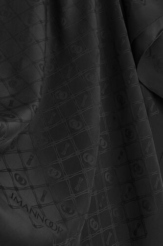 Oriental Cage Silk Shawl Black - 4