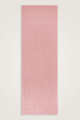 Oriental Chain Light Pink Jacquard Silk Shawl - 2