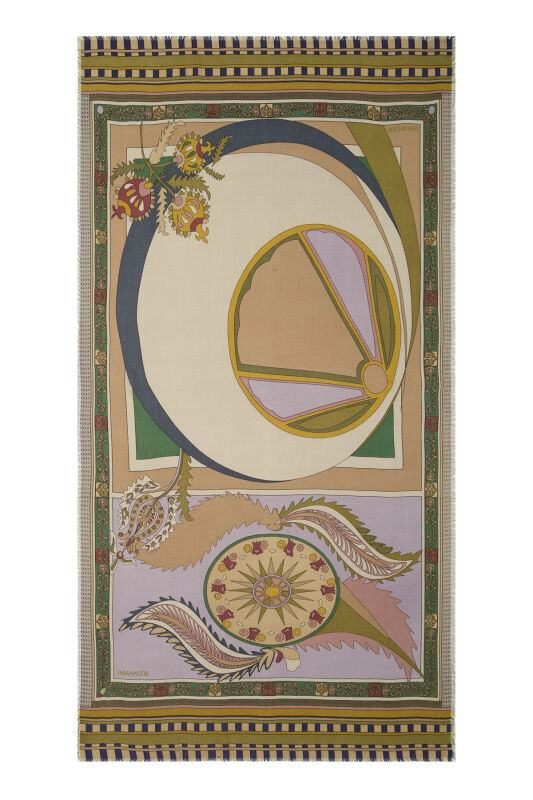 Ottoman Haki Kaşmir İpek Şal - 1