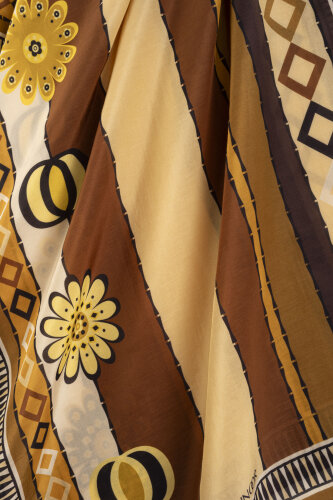 Papatya Noor Hardal Pamuk Floş Şal 70x210 - Imannoor (4)