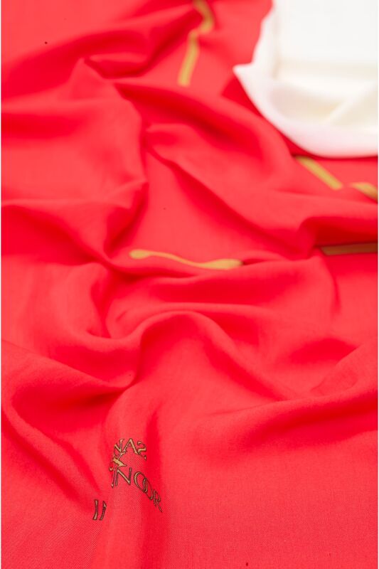 Patience Flosh Viscose Shawl Red - 3