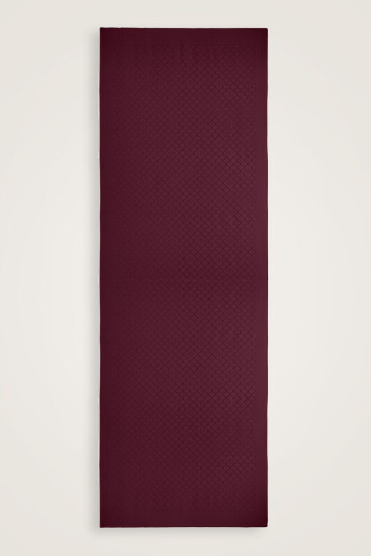 Pencere Kafes Bordo Ramy Jakar Şal 70x210 - 2