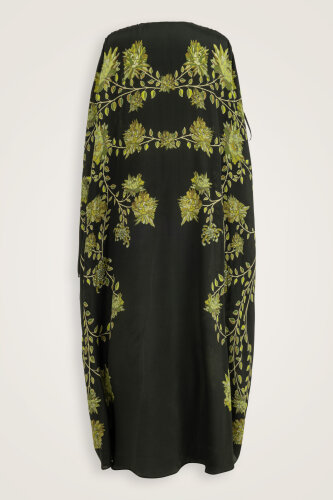 Peony Green Silk Abaya - Imannoor (4)