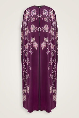 Peony Plum Silk Abaya - Imannoor (2)