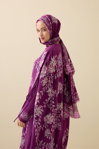 Peony Plum Silk Abaya - Imannoor (3)