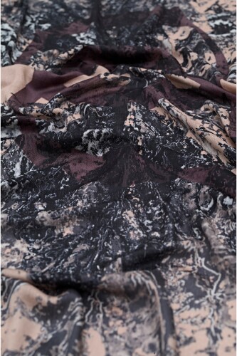 Plane Tree Cashmere Silk Shawl Mink - 3