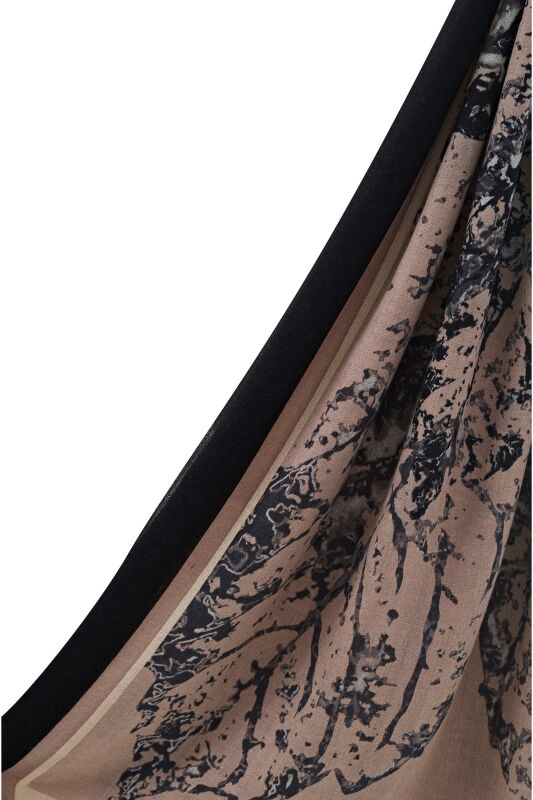 Plane Tree Cashmere Silk Shawl Mink - 5