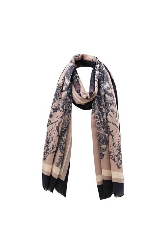 Plane Tree Cashmere Silk Shawl Mink - 7