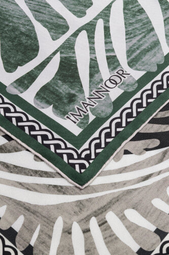 Poppy Smoke-Naphtha Double-Sided Twill Silk Scarf - 6